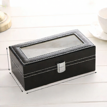 Leather watch box