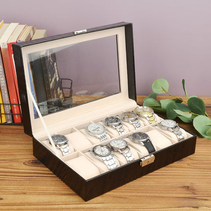 Leather watch box