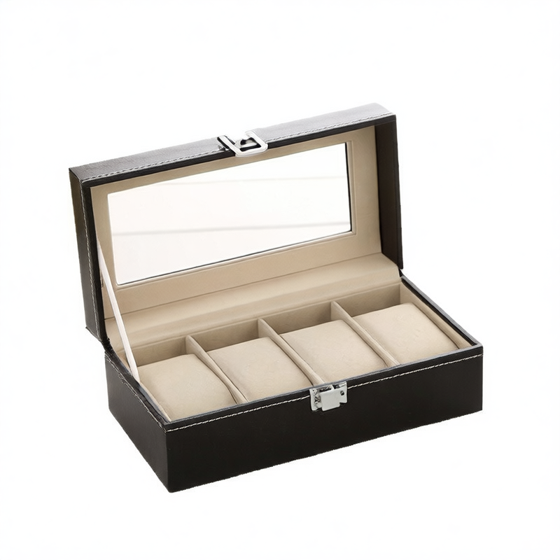 Leather watch box