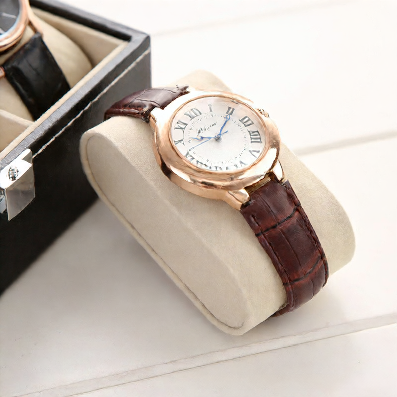 Leather watch box