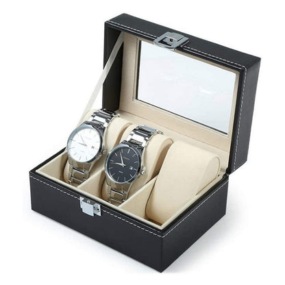Leather watch box
