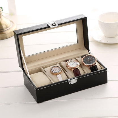 Leather watch box