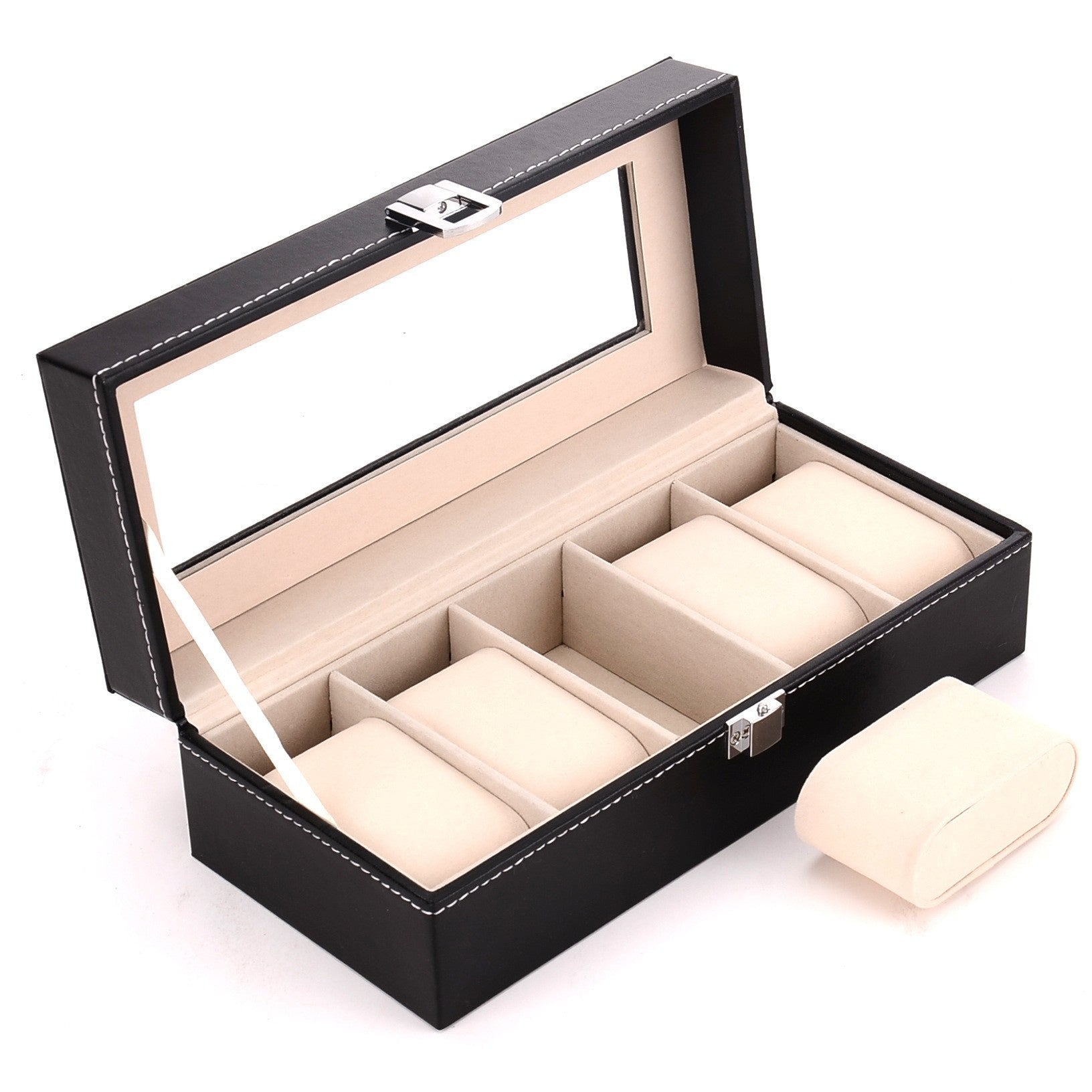 Leather watch box
