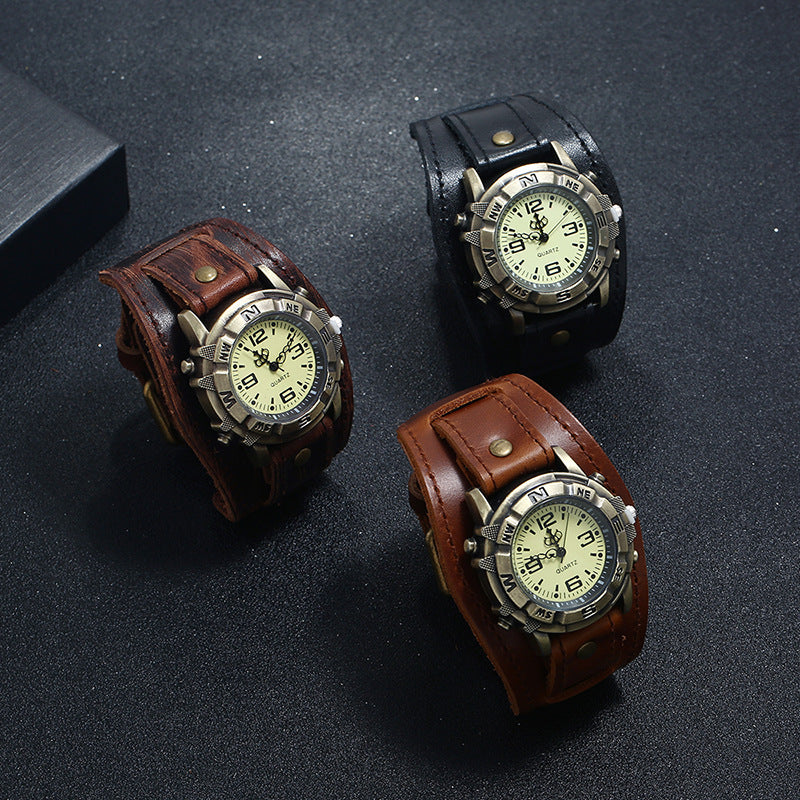 leather watch bracelet