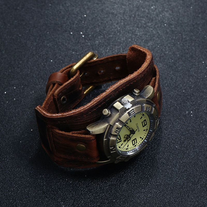 leather watch bracelet