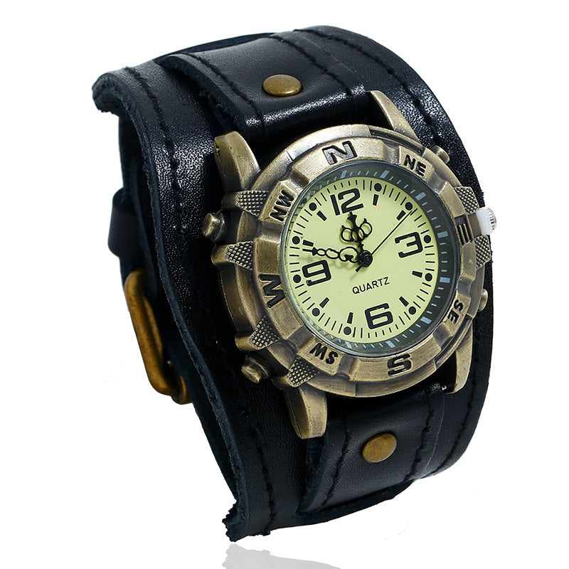 leather watch bracelet