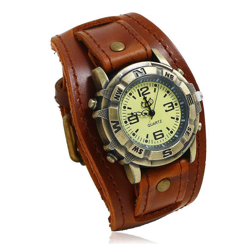 leather watch bracelet