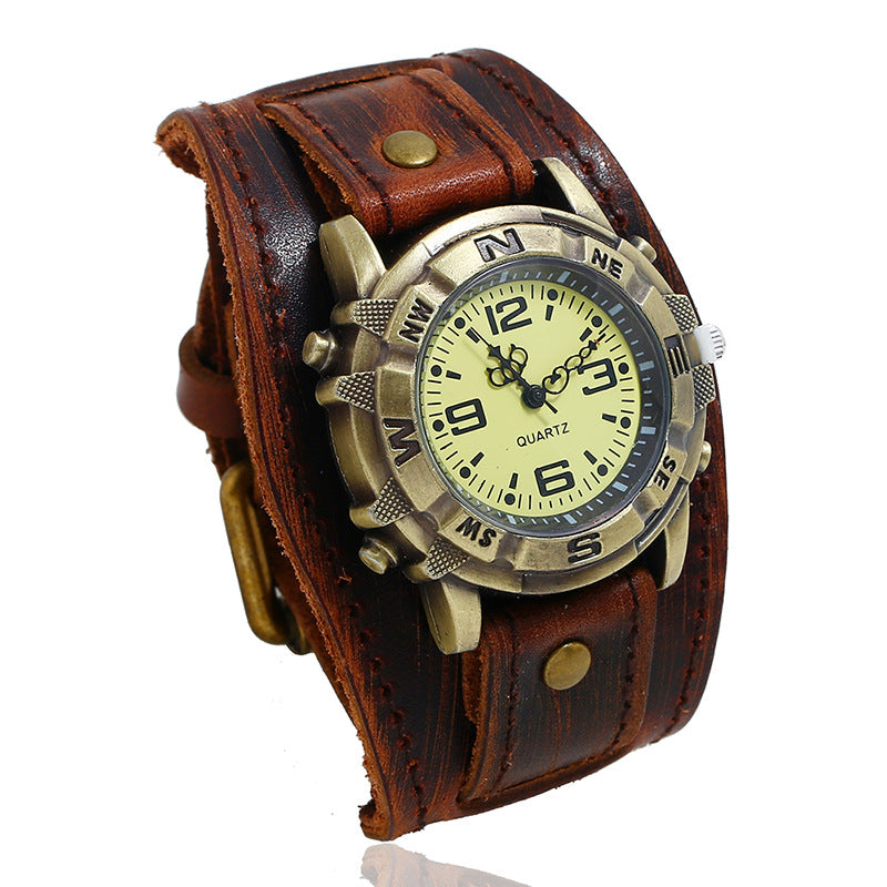 leather watch bracelet