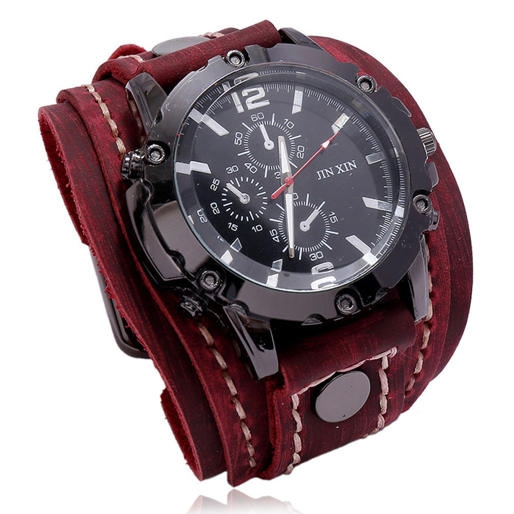 Leather watch