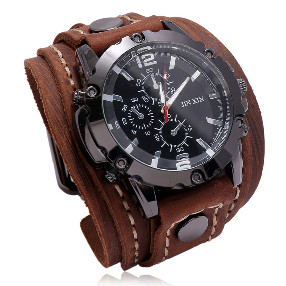 Leather watch