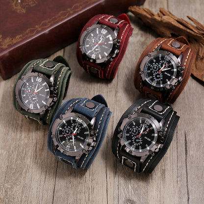 Leather watch