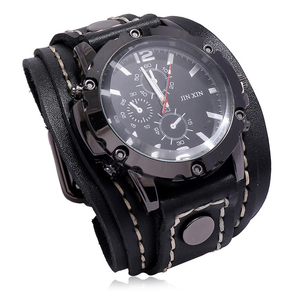 Leather watch