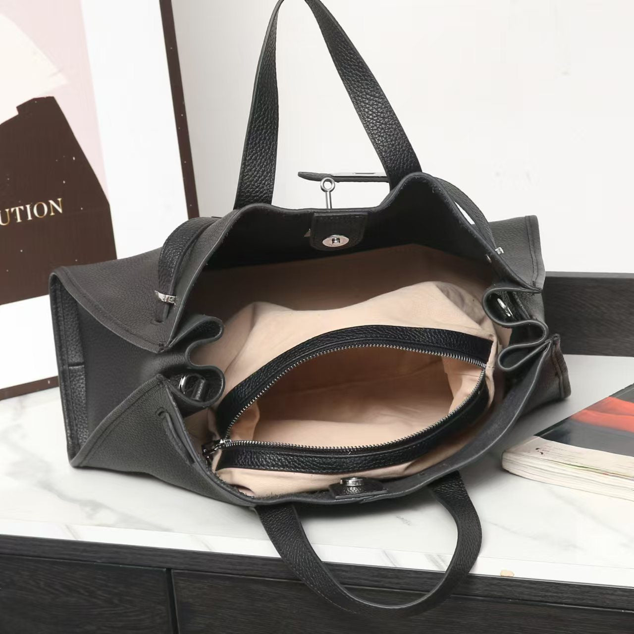 Leather women bag