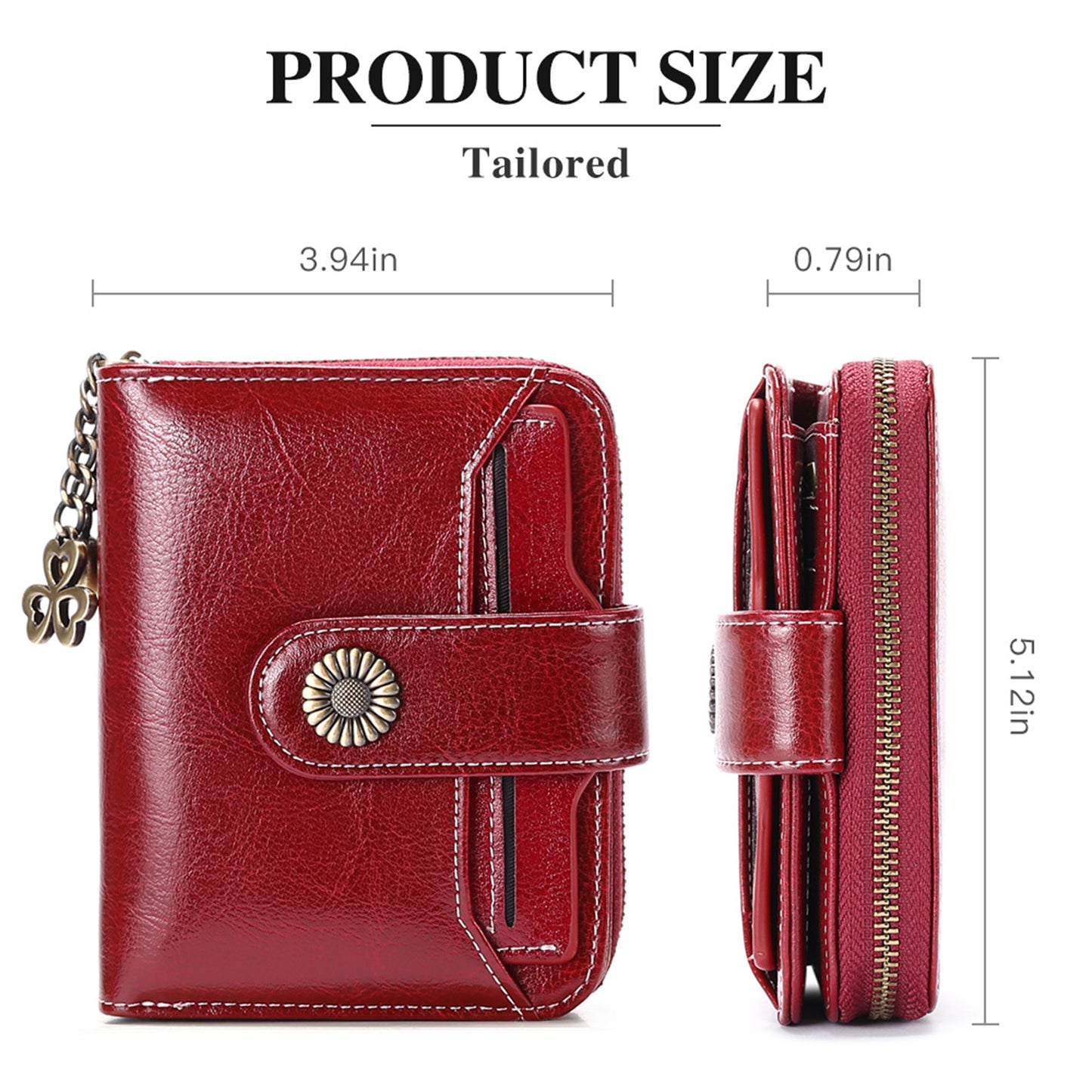 Leather women's wallet