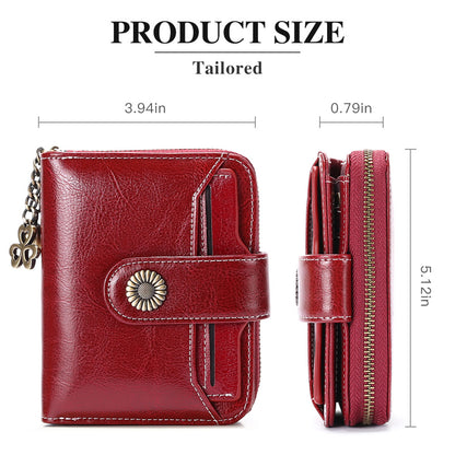 Leather women's wallet