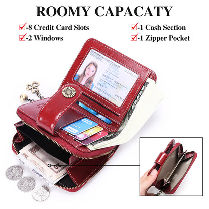Leather women's wallet