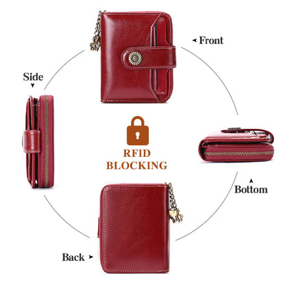Leather women's wallet