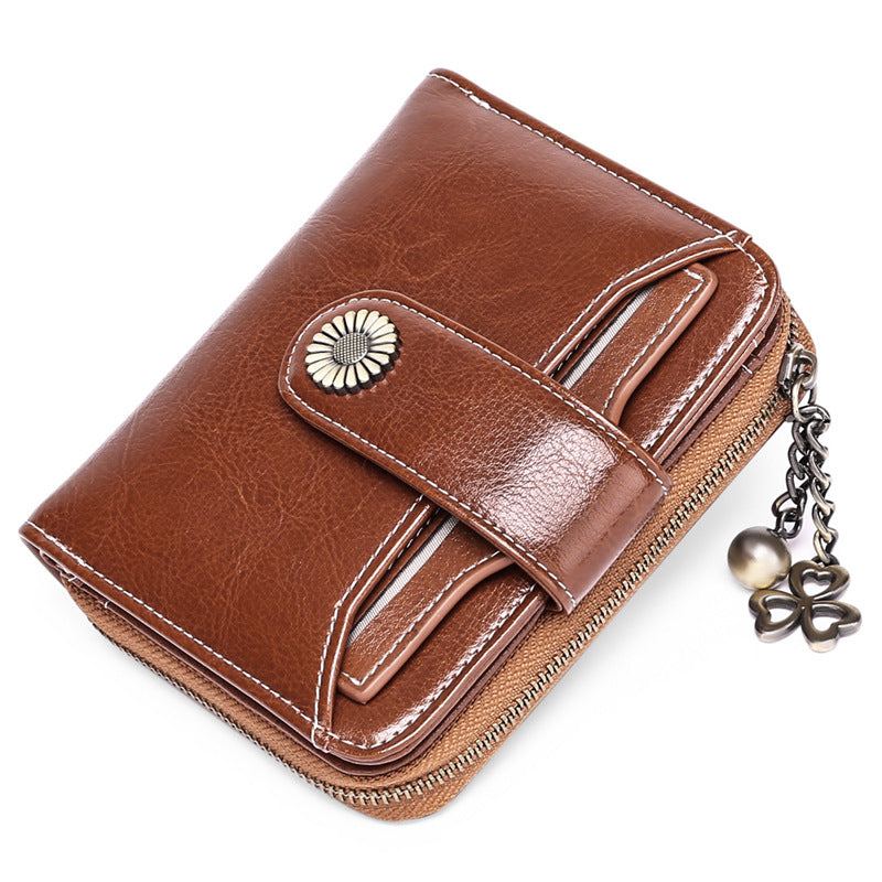 Leather women's wallet