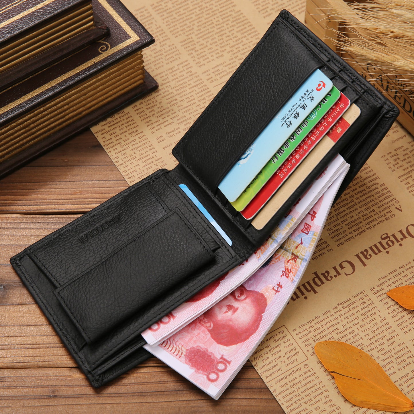 Leather zero wallet