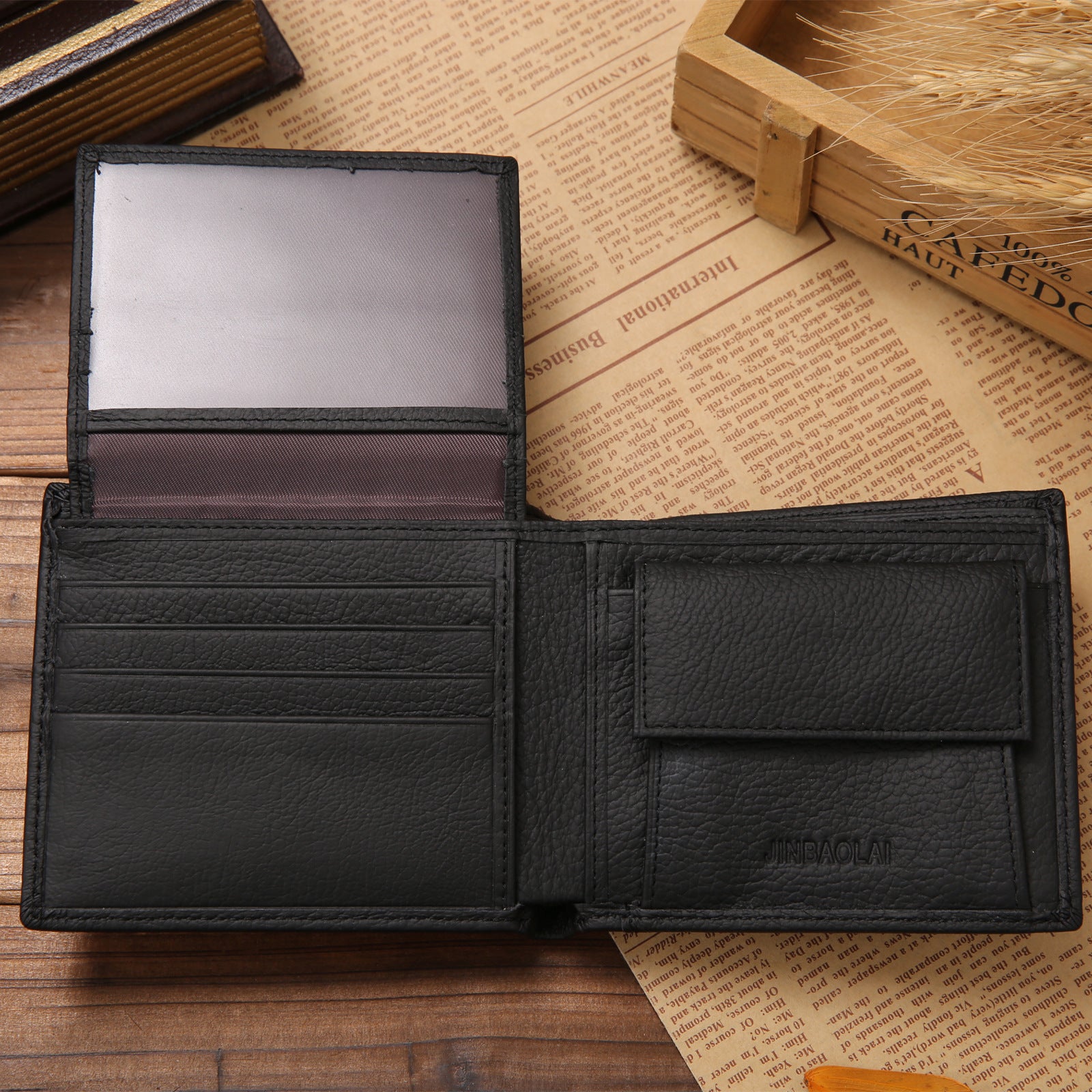 Leather zero wallet