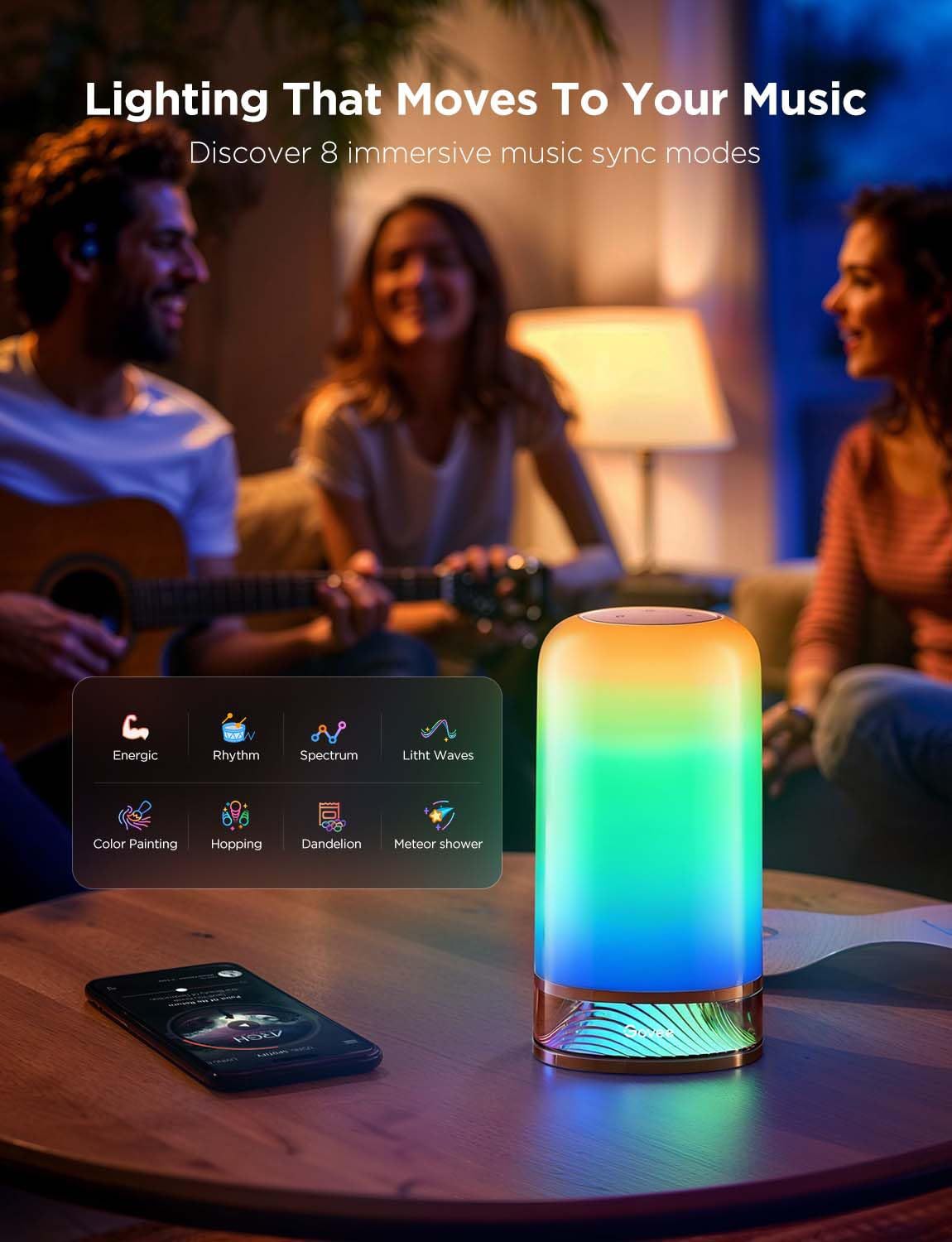 LED bedside ambient light