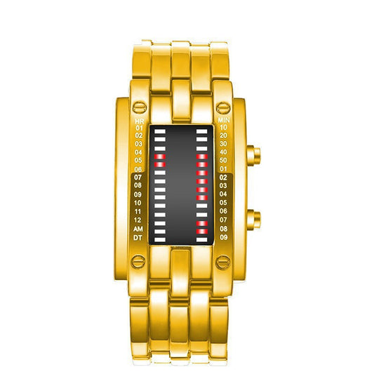 LED Binary Display Electronic Watch