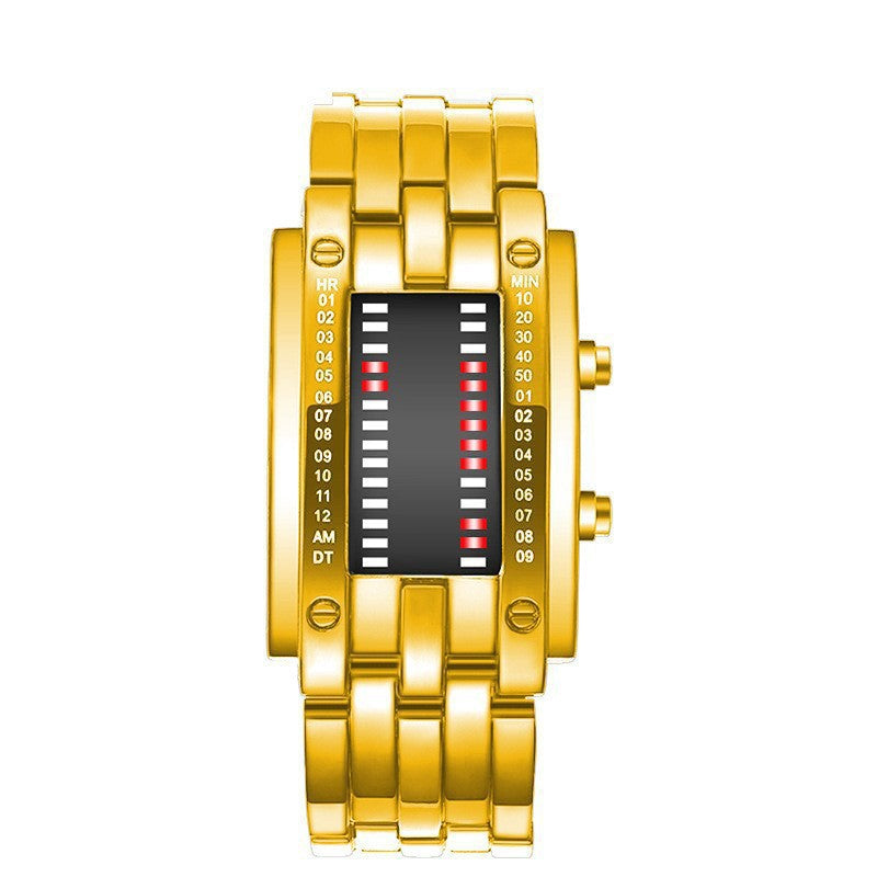 LED Binary Display Electronic Watch
