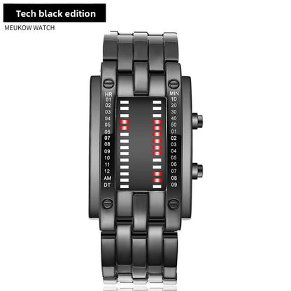 LED Binary Display Electronic Watch