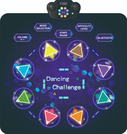 LED Bluetooth Rechargeable Dance Mat with Music