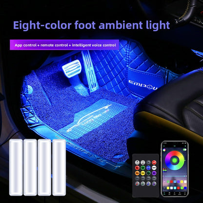LED Car Ambient Light Fiber Optic Strips with App Control