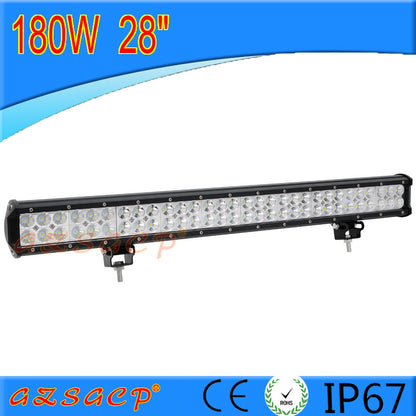 LED Car Strip Light 180W High Power Waterproof Spot Beam for Off-Road Vehicles
