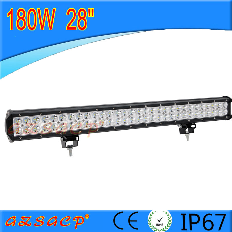 LED Car Strip Light 180W High Power Waterproof Spot Beam for Off-Road Vehicles