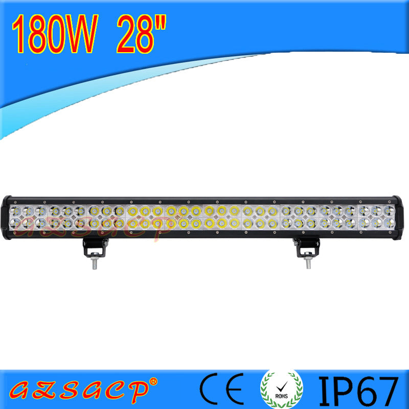 LED Car Strip Light 180W High Power Waterproof Spot Beam for Off-Road Vehicles