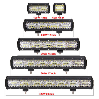 LED Car Strip Light 20-Inch 140 Bead Off-Road Vehicle Roof Light