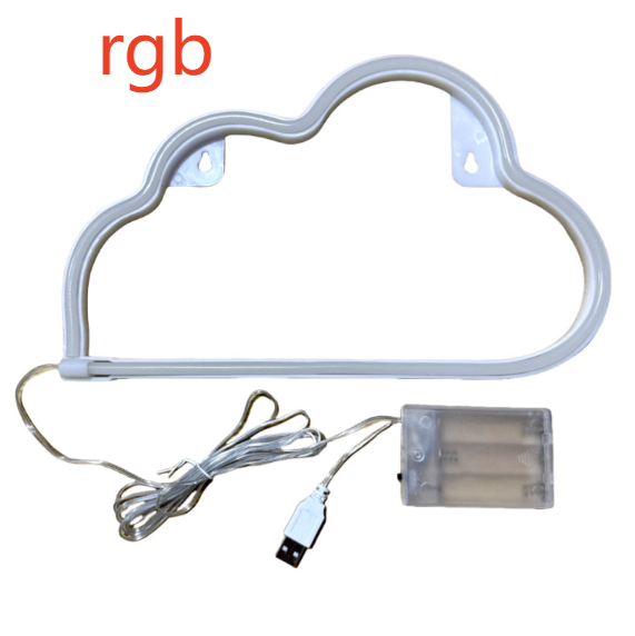 LED Cloud Neon Light Sign for Home Party Decoration