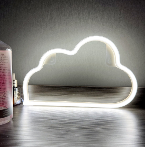 LED Cloud Neon Light Sign for Home Party Decoration