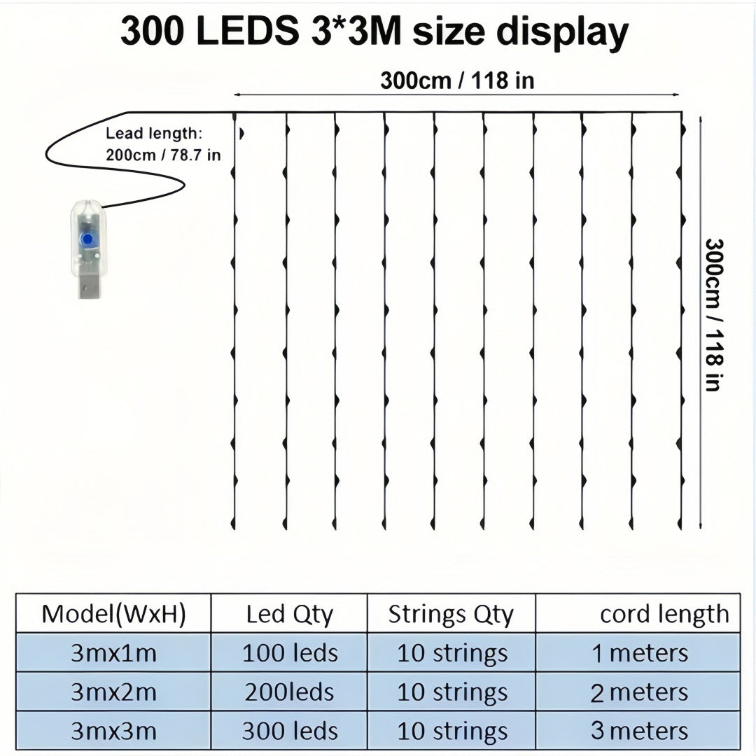 LED copper wire lamp curtain light