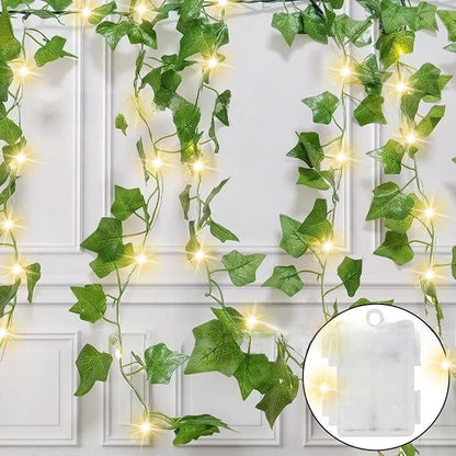 LED Copper Wire Leaf String Lights
