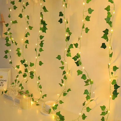 LED Decorative Leaf String Lights