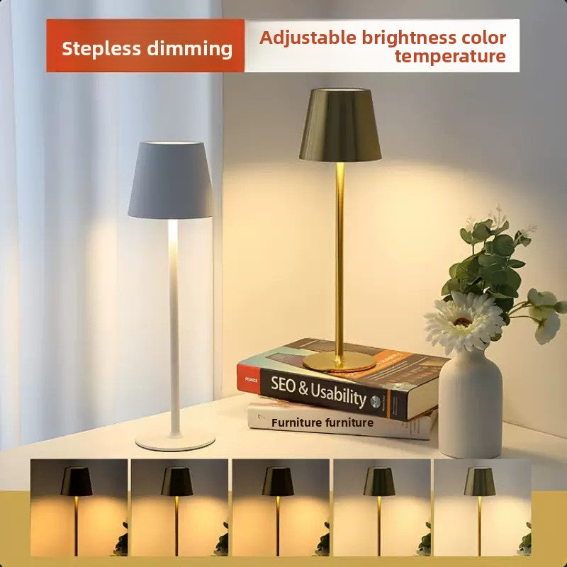 LED Dimmable Table Lamp with USB Charging