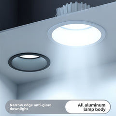 Narrow Edge High CRI All-White Cup 7W 75mm Cutout