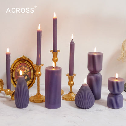 LED Electronic Candle Purple Decorative Lighting