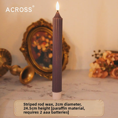 LED Electronic Candle Purple Decorative Lighting
