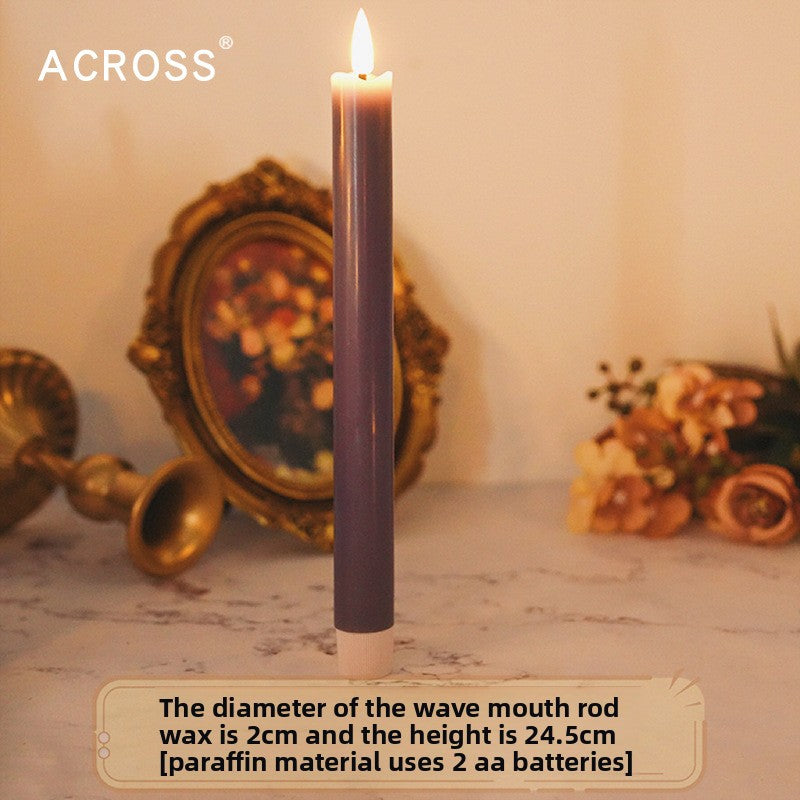 LED Electronic Candle Purple Decorative Lighting