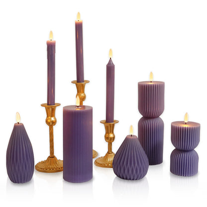 LED Electronic Candle Purple Decorative Lighting