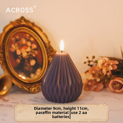 LED Electronic Candle Purple Decorative Lighting
