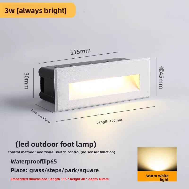 LED Embedded Outdoor Motion Sensor Wall Light