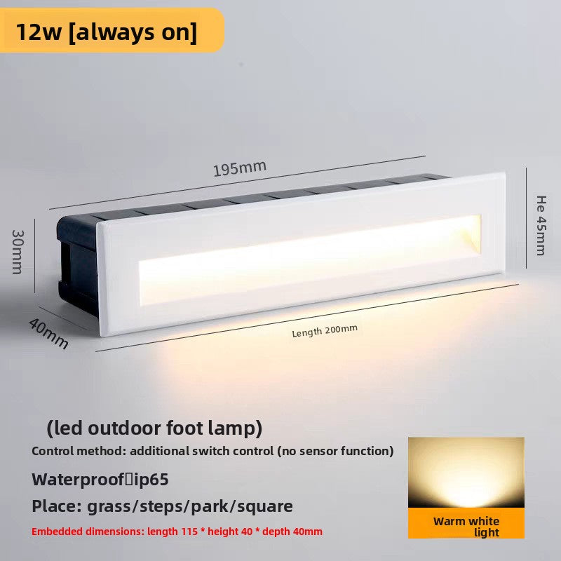 LED Embedded Outdoor Motion Sensor Wall Light