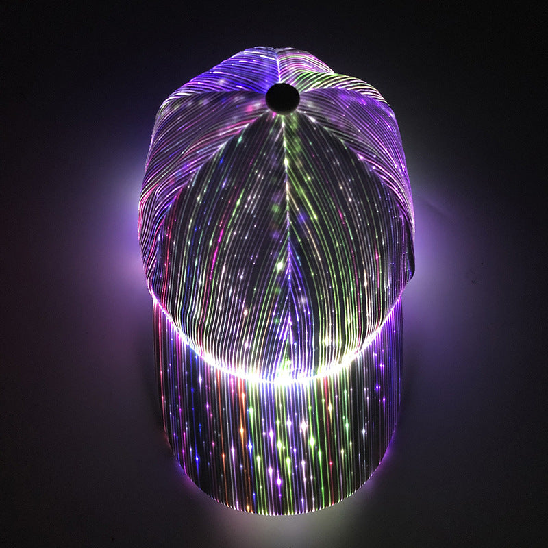 LED Fiber Optic Light Up Baseball Cap