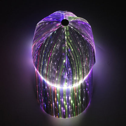 LED Fiber Optic Light Up Baseball Cap